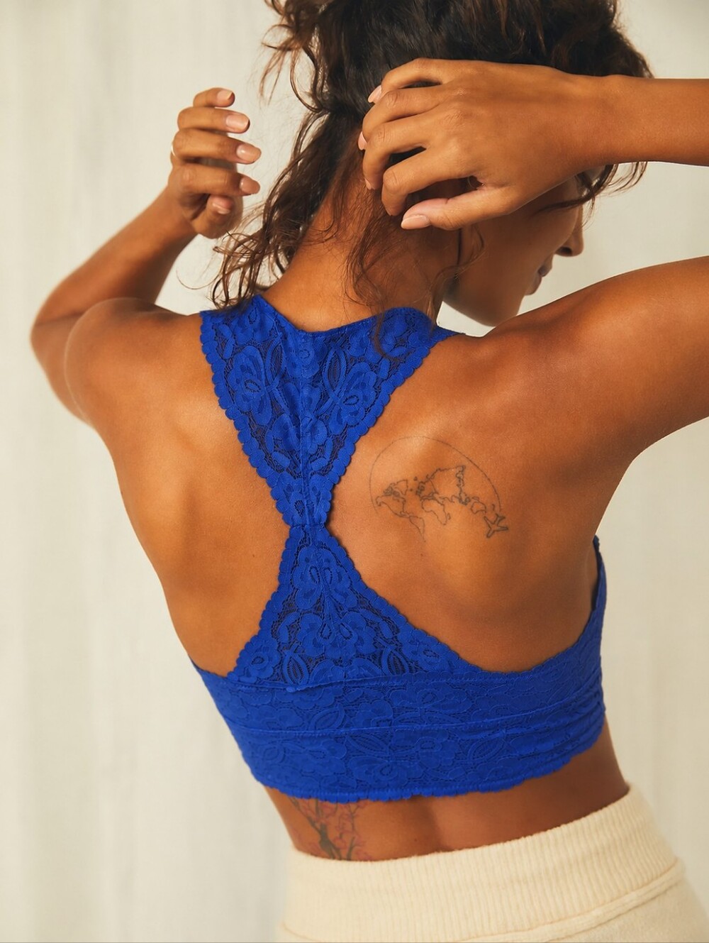Free People Intimately Galloon Lace Racerback Bralette- M
